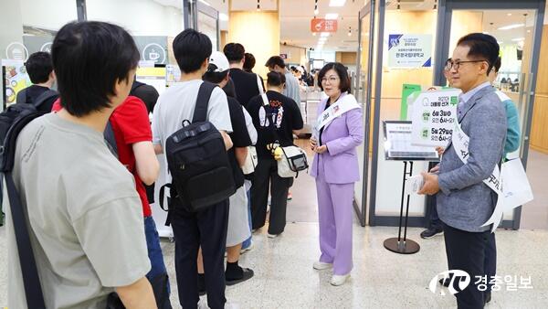 안성시, 한경대서 사전투표 독려 캠페인 “주소 상관없이 투표 가능”